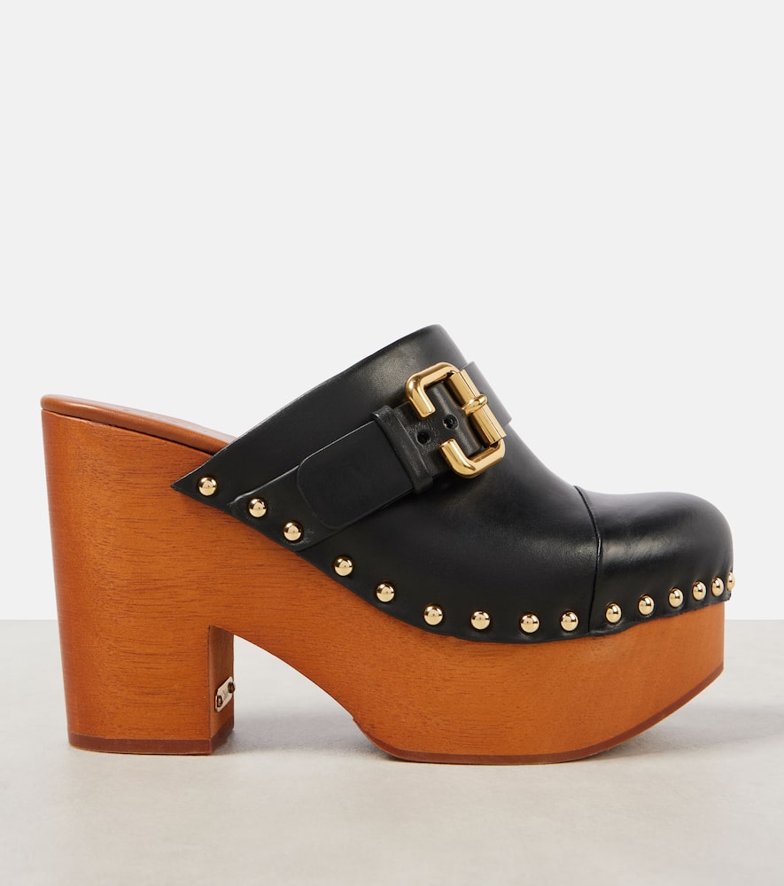 Chloe Jeannette studded leather clogs