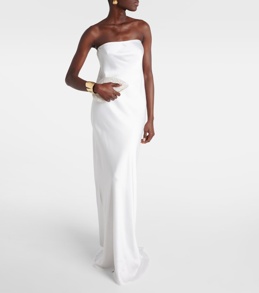 Norma Kamali  satin gown