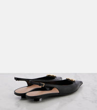 Valentino Garavani VLogo Signature leather slingback pumps