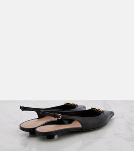 Valentino Garavani VLogo Signature leather slingback pumps