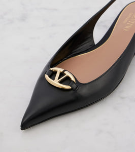 Valentino Garavani VLogo Signature leather slingback pumps