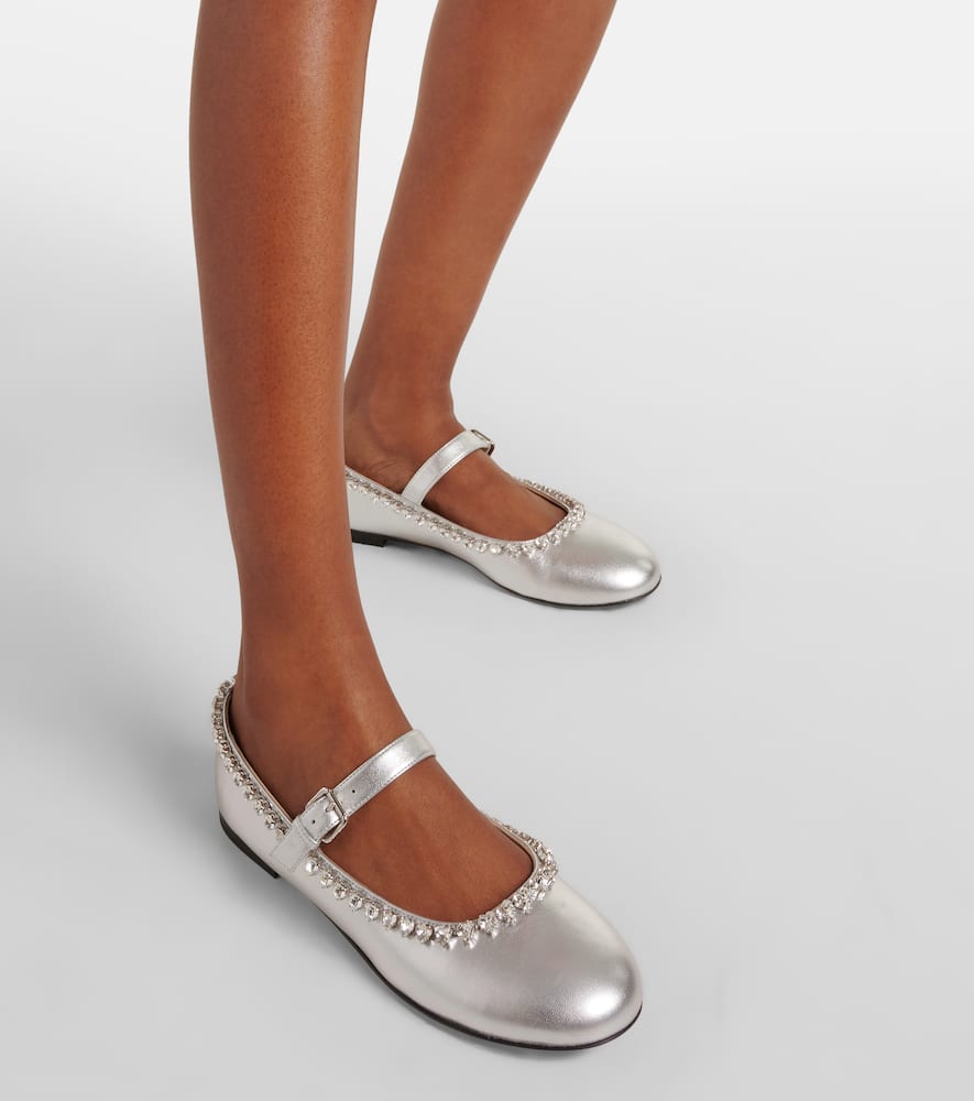 Mach & Mach Audrey leather ballet flats