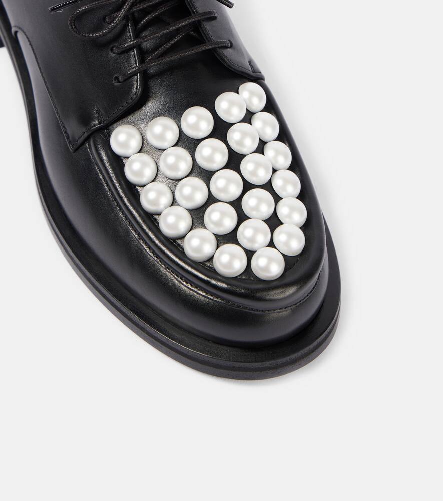 Mach & Mach Sirene embellished leather loafers