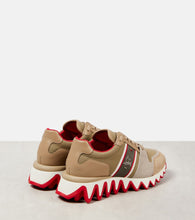 Christian Louboutin Nastroshark leather and canvas sneakers