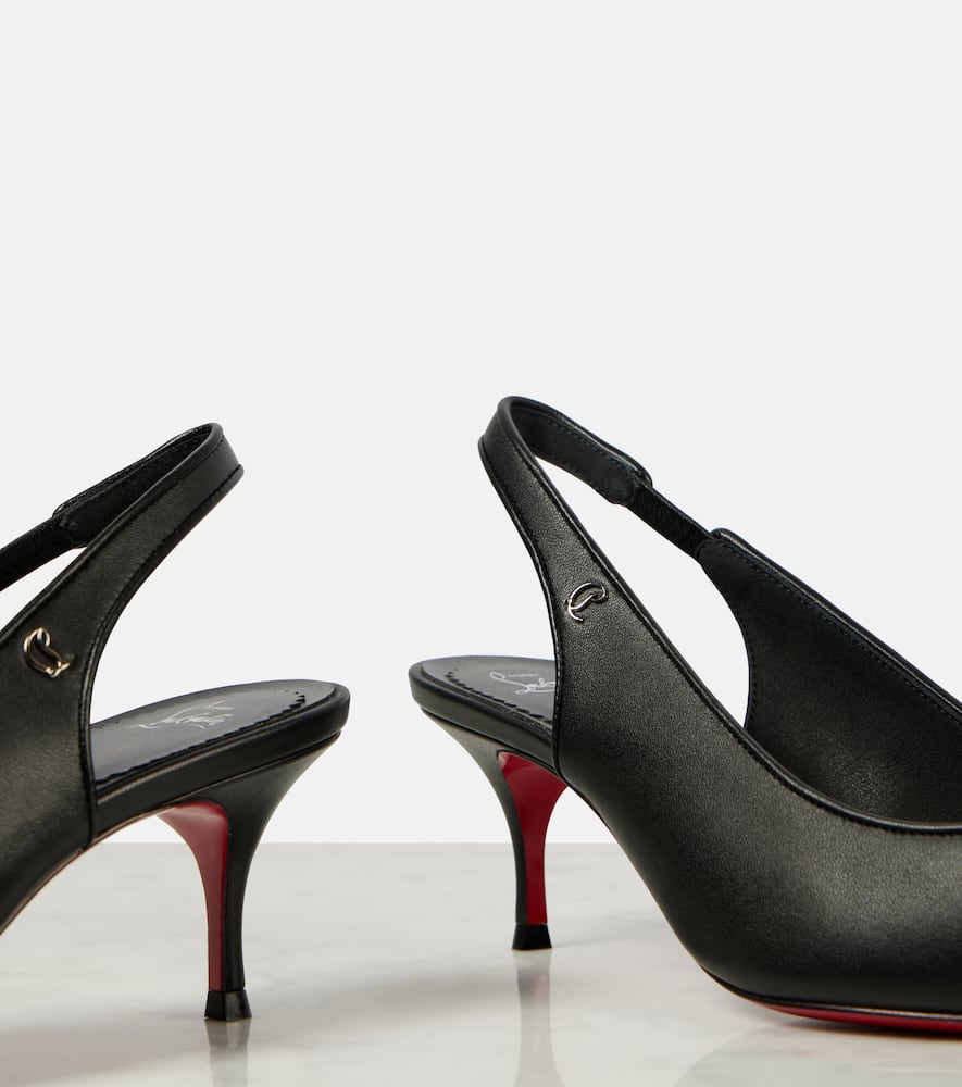 Christian Louboutin Sporty Kate 55 leather slingback pumps