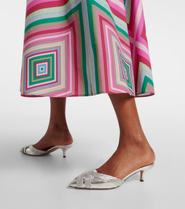 Aquazzura Felix 50 leather mules