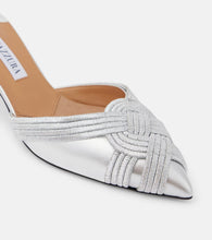 Aquazzura Felix 50 leather mules