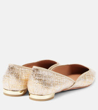 Aquazzura Maia canvas ballet flats