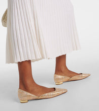 Aquazzura Maia canvas ballet flats