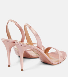 Aquazzura So Nude 85 leather sandals