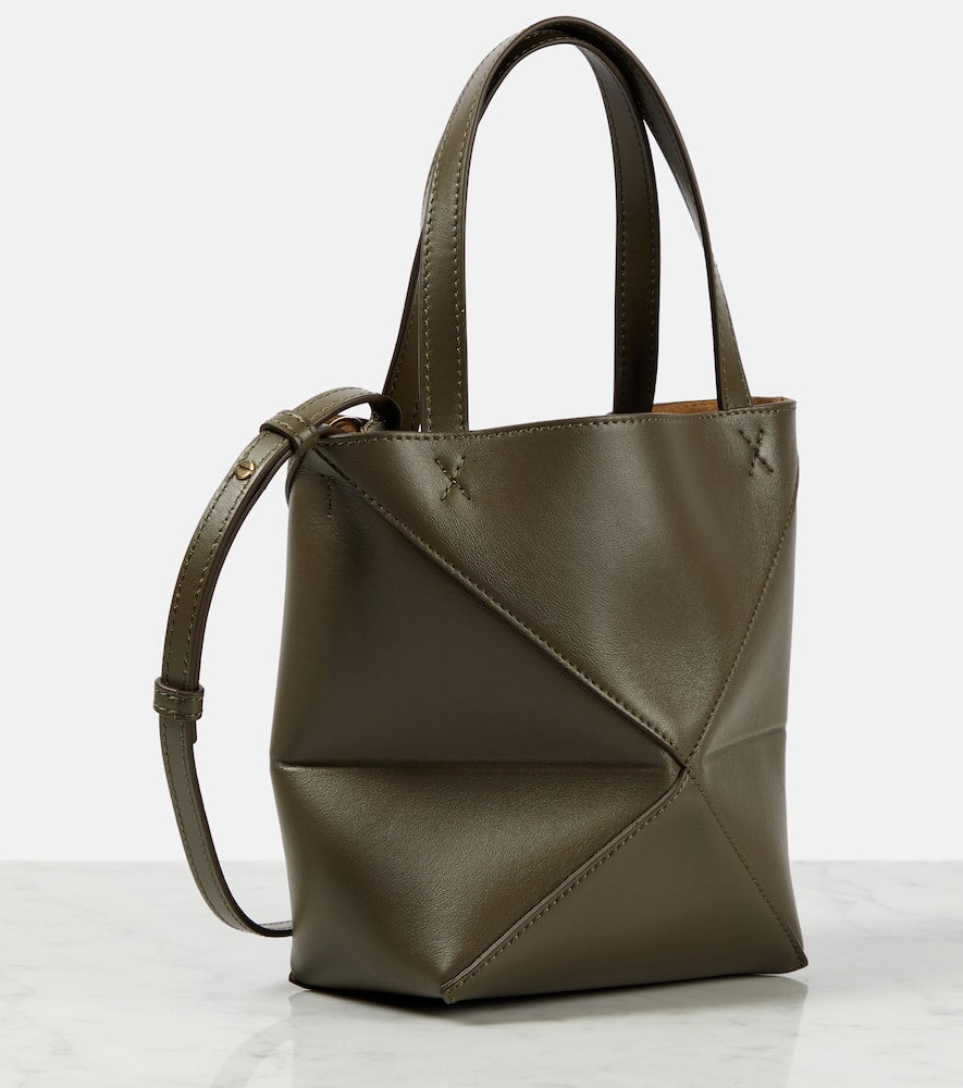 Loewe Puzzle Fold Mini leather tote bag