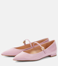 Gianvito Rossi Ribbon Jane 05 patent leather Mary Jane flats