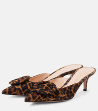 Gianvito Rossi Portofino 55 leopard-print suede mules