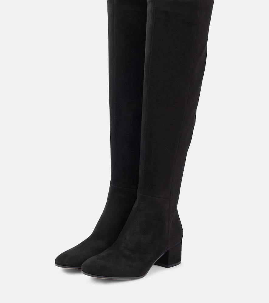 Gianvito Rossi Suede knee-high boots