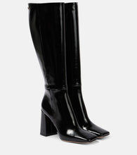 Gianvito Rossi 95 patent leather knee-high boots - Gianvito Rossi 95 漆皮过膝长靴