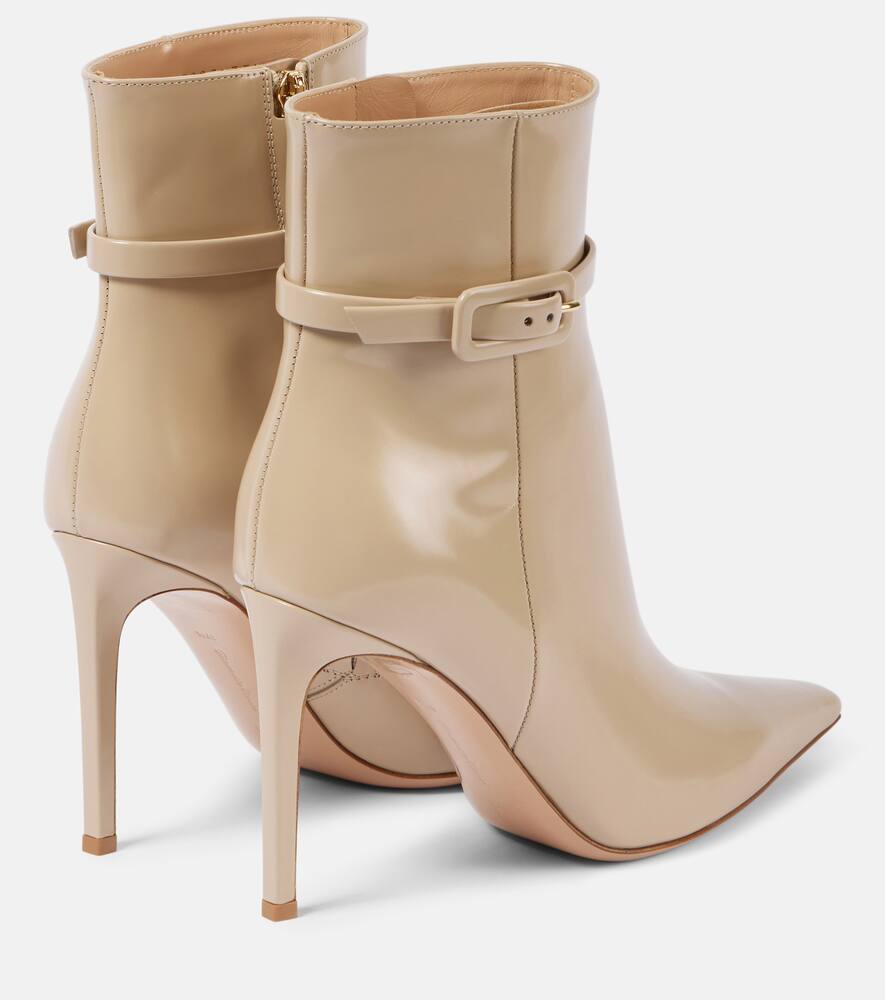 Gianvito Rossi 95 patent leather ankle boots