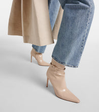 Gianvito Rossi 95 patent leather ankle boots