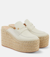 Gianvito Rossi Leather espadrille wedges - Gianvito Rossi 皮革坡跟草编鞋
