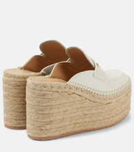 Gianvito Rossi Leather espadrille wedges