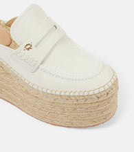 Gianvito Rossi Leather espadrille wedges