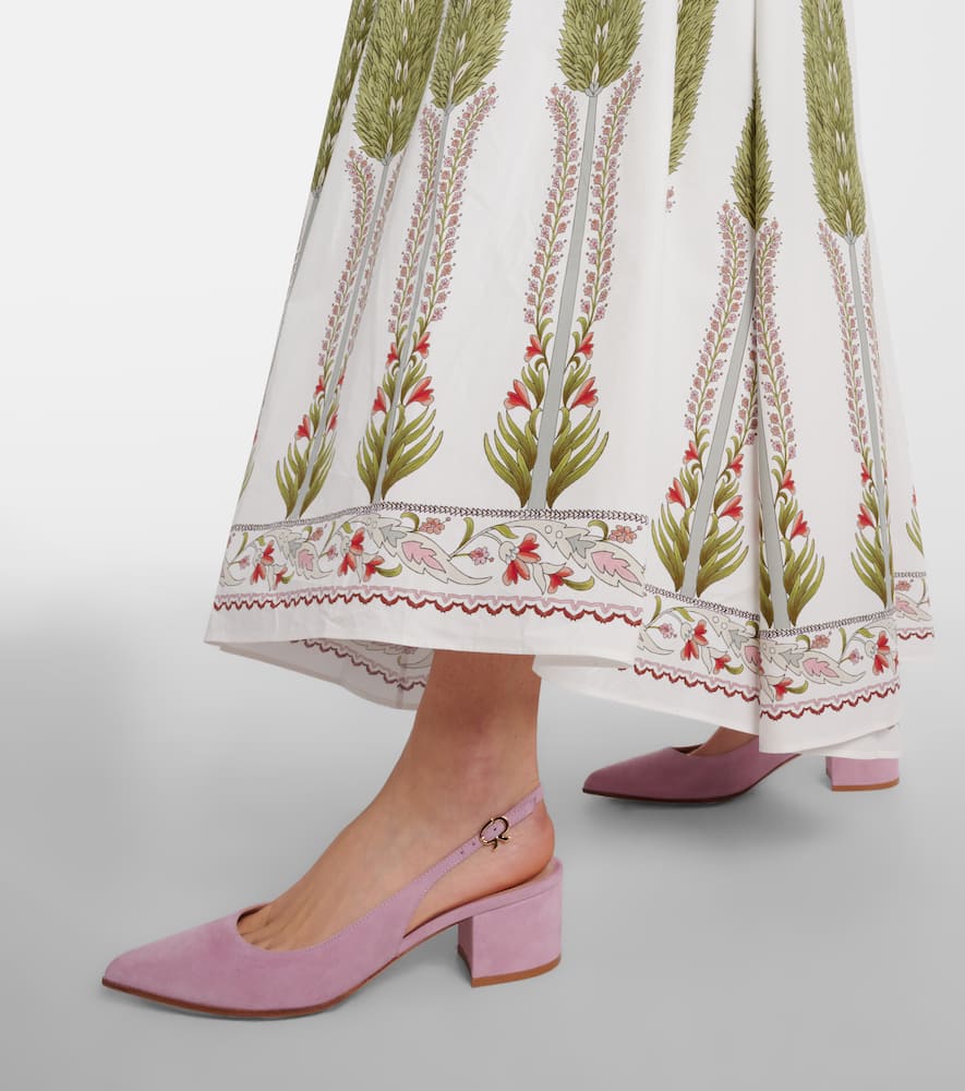Gianvito Rossi Piper 45 suede slingback pumps