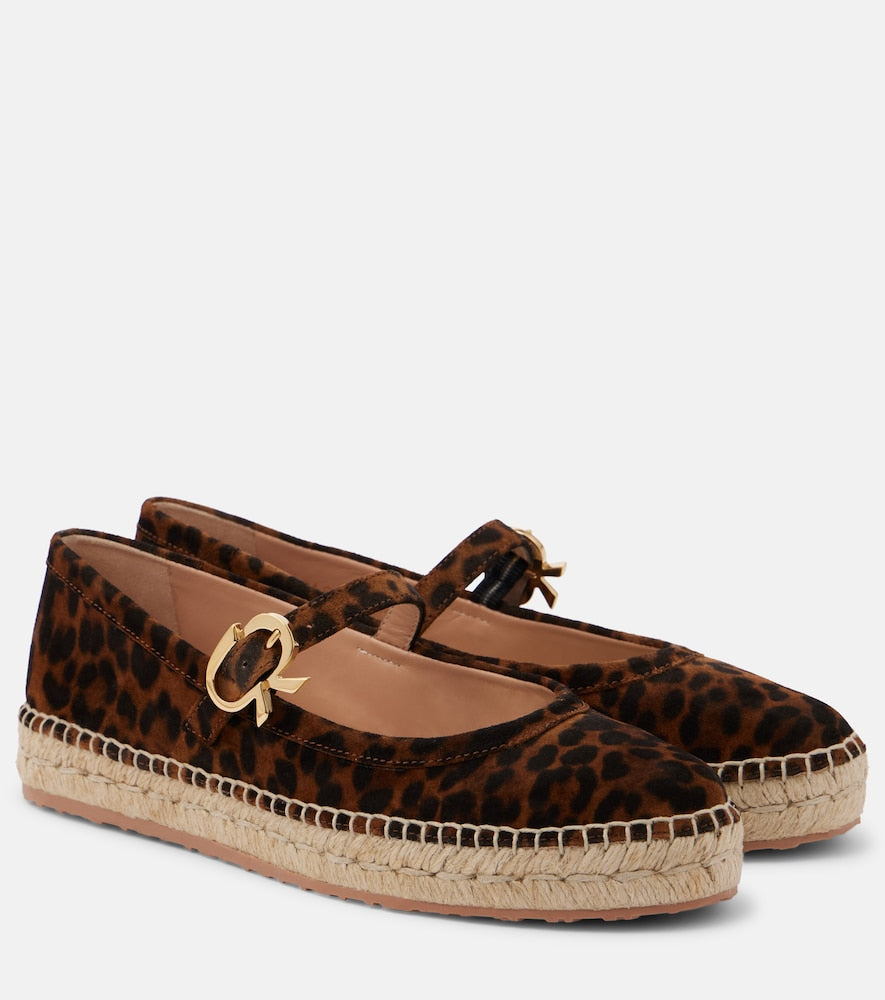 Gianvito Rossi Leopard-print suede espadrilles - Gianvito Rossi 豹纹绒面革麻底鞋