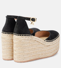 Gianvito Rossi Suede platform espadrille wedges