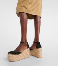 Gianvito Rossi Suede platform espadrille wedges