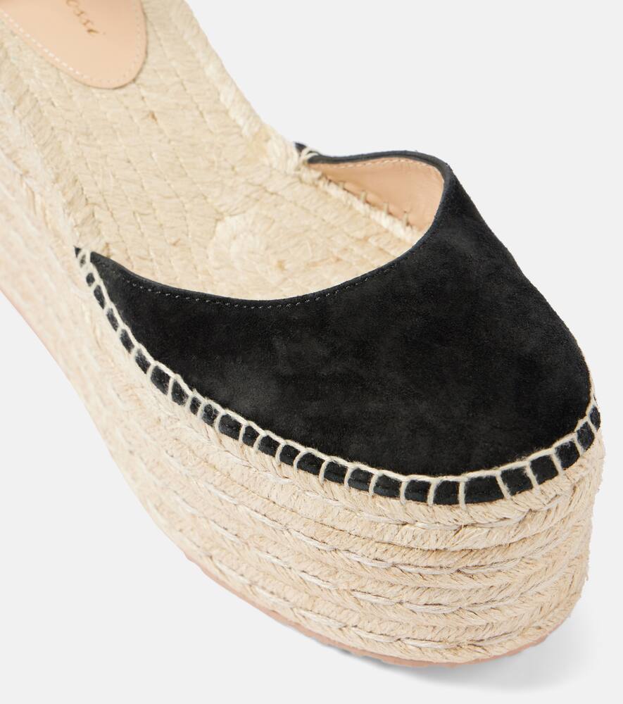 Gianvito Rossi Suede platform espadrille wedges