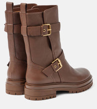 Gianvito Rossi Thiago leather biker boots