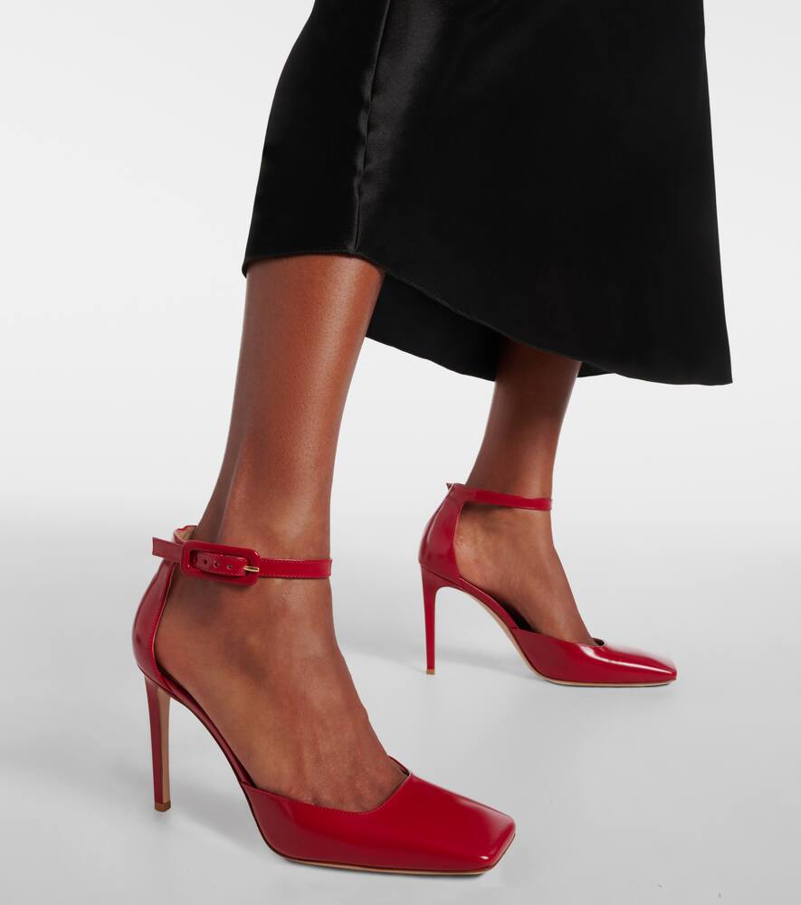 Gianvito Rossi Casey leather d'Orsay pumps