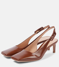 Gianvito Rossi 55 patent leather slingback pumps