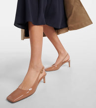 Gianvito Rossi Patent leather slingback pumps