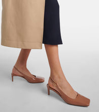 Gianvito Rossi Patent leather slingback pumps