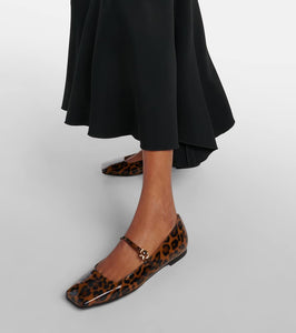Gianvito Rossi Christina patent leather Mary Jane flats