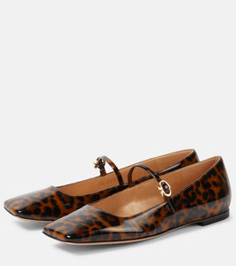 Gianvito Rossi Christina patent leather Mary Jane flats