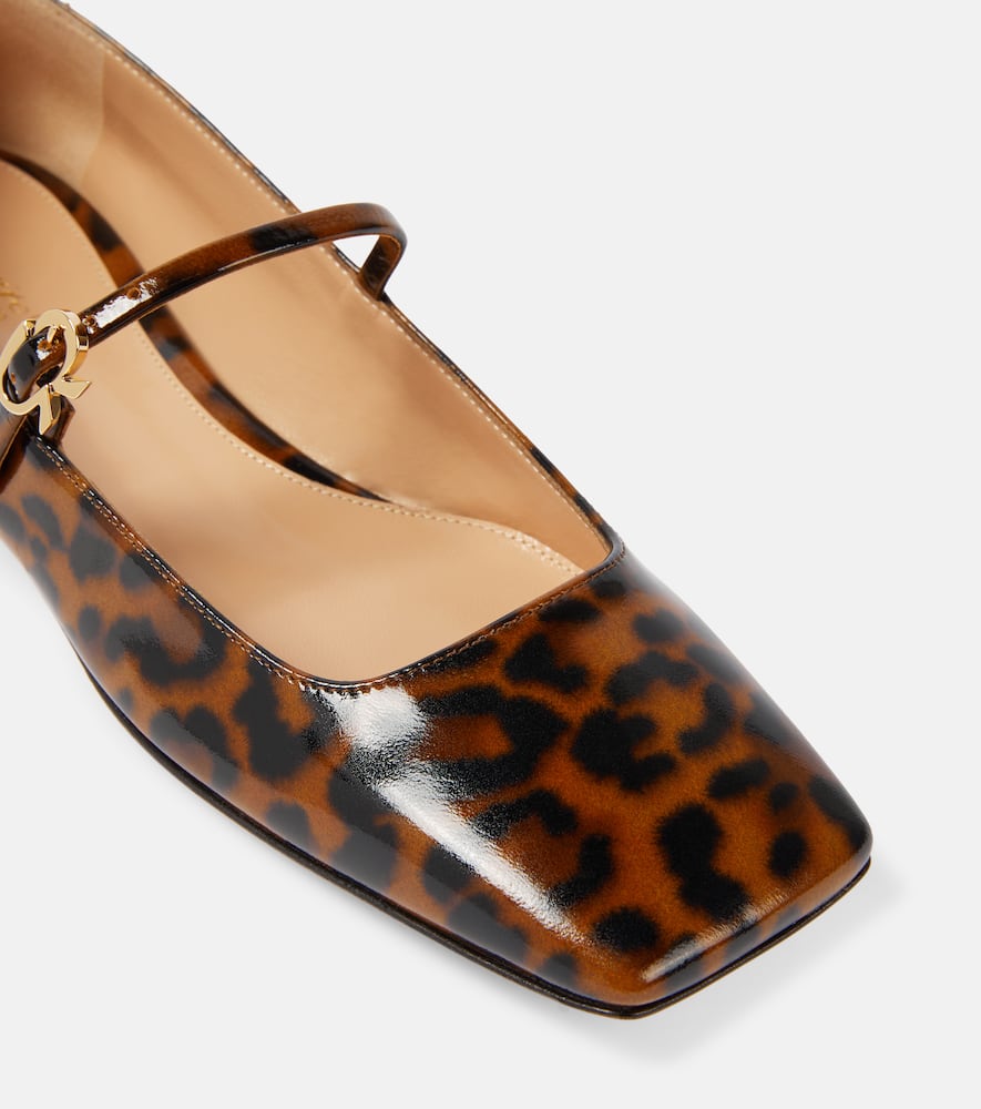 Gianvito Rossi Christina patent leather Mary Jane flats