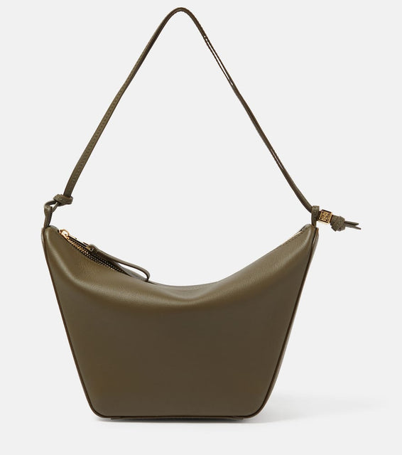 Loewe Hammock Mini leather shoulder bag. Shop Loewe Shoulder Bags for women now.
