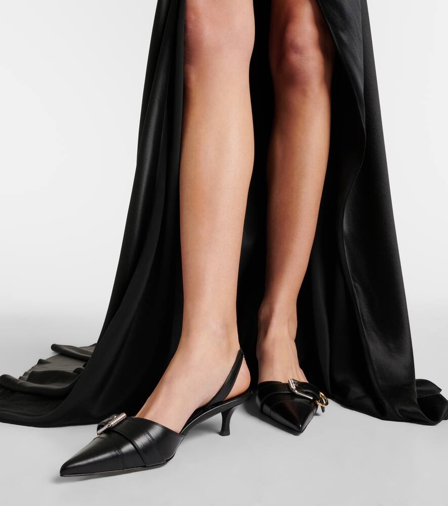 Givenchy Voyou leather slingback pumps
