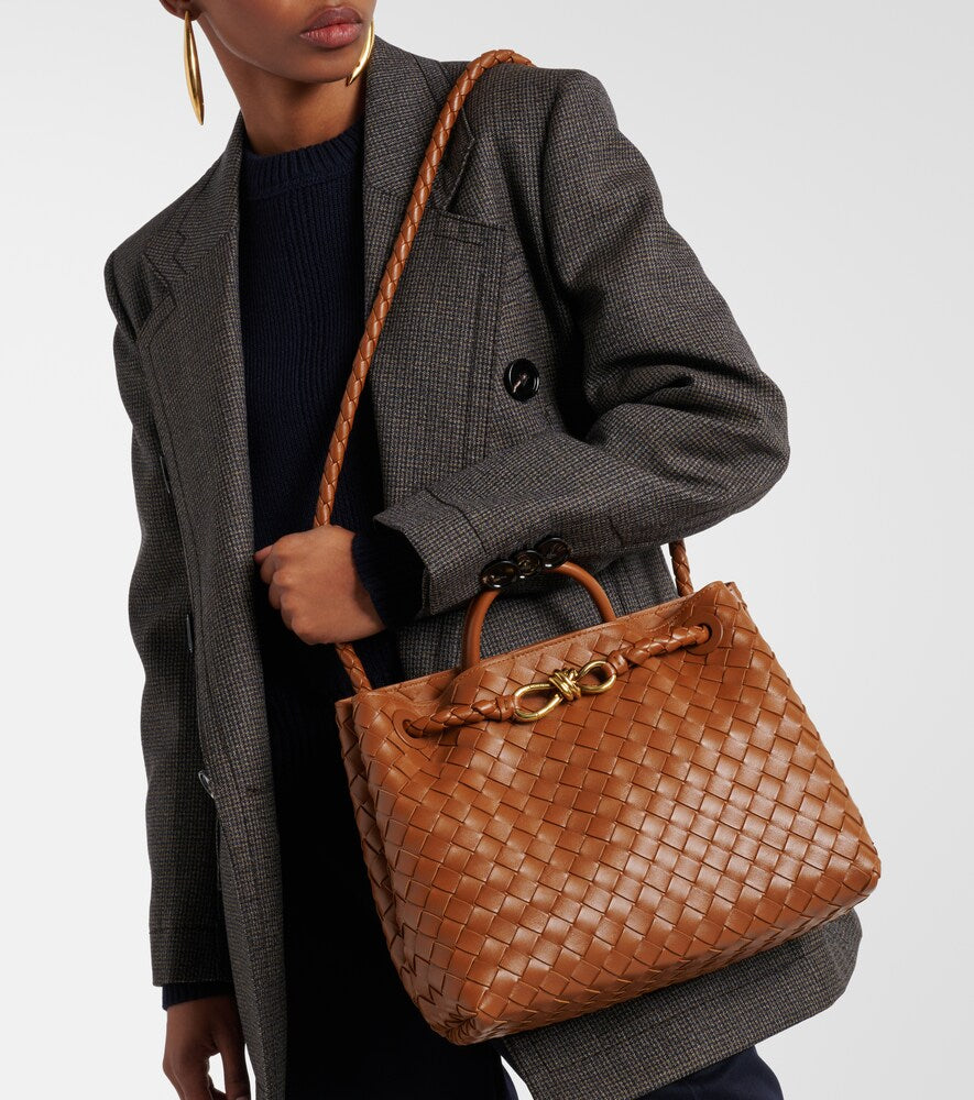 Bottega Veneta Andiamo Intrecciato leather tote bag