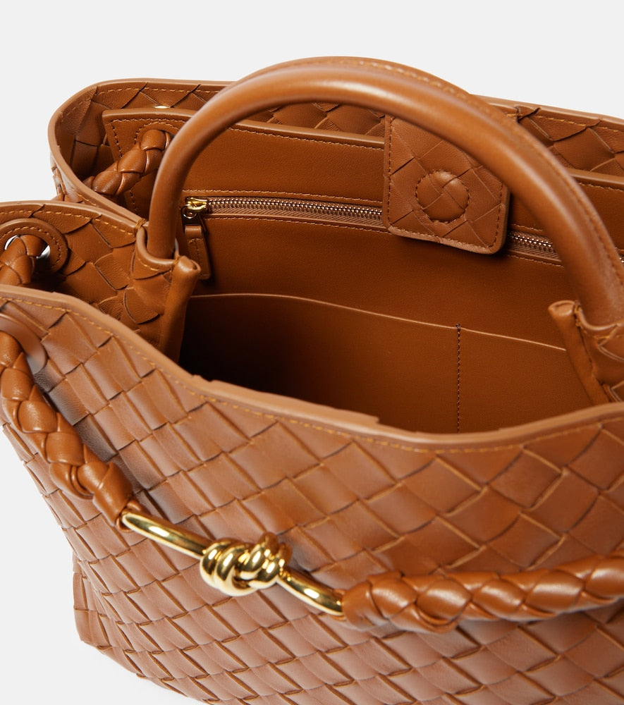 Bottega Veneta Andiamo Intrecciato leather tote bag