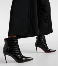 Christian Louboutin So Kate 85 croc-effect ankle boots