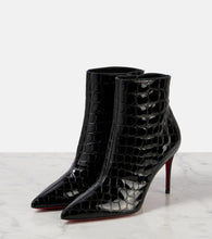 Christian Louboutin So Kate 85 croc-effect ankle boots