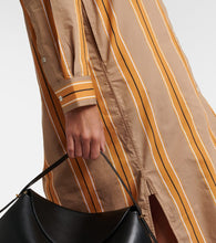 Toteme Jacquard striped cotton-blend shirt dress