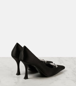 Jimmy Choo Ryker 90 embellished satin pumps