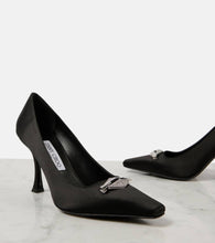 Jimmy Choo Ryker 90 embellished satin pumps