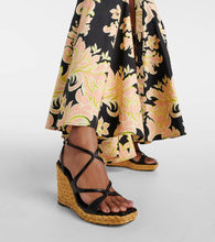 Jimmy Choo Ayla 110 leather espadrille wedges