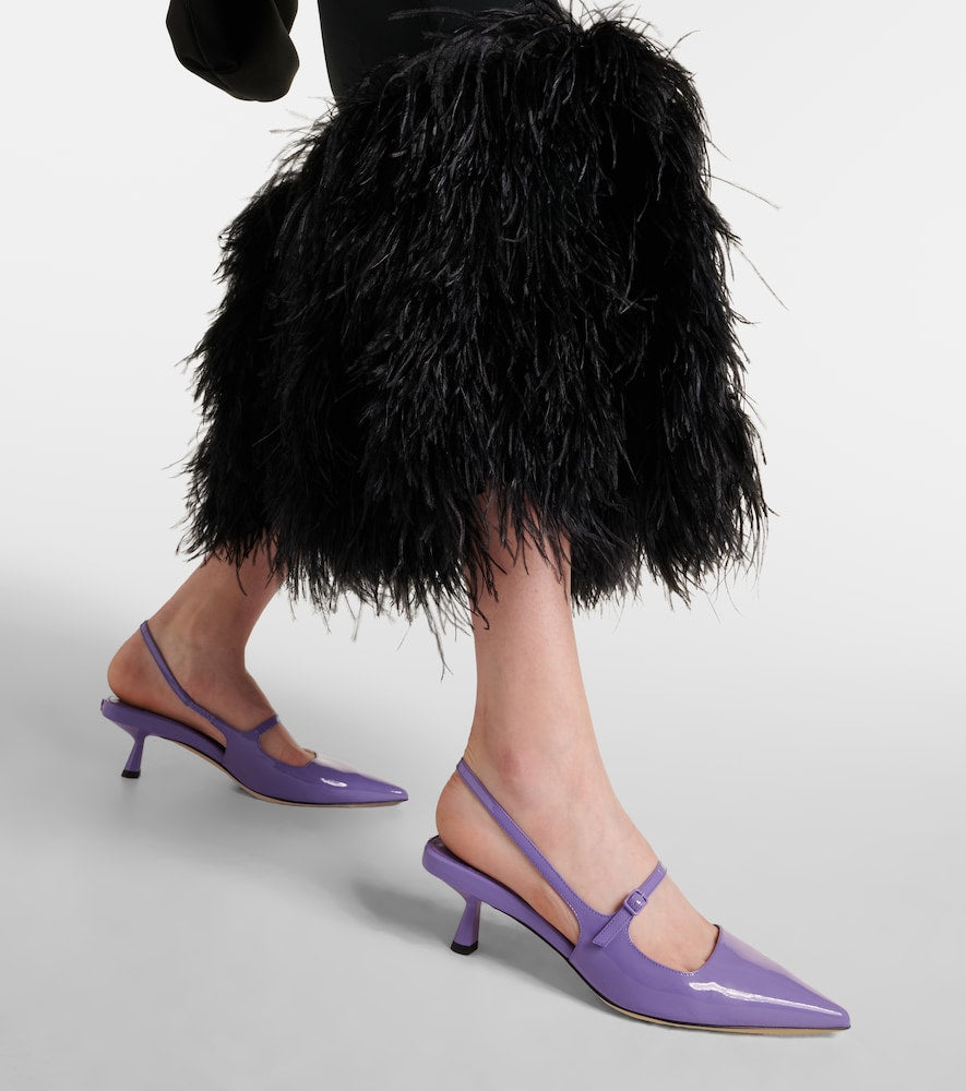 Jimmy Choo Didi 45 patent leather slingback pumps