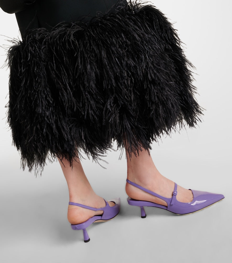 Jimmy Choo Didi 45 patent leather slingback pumps