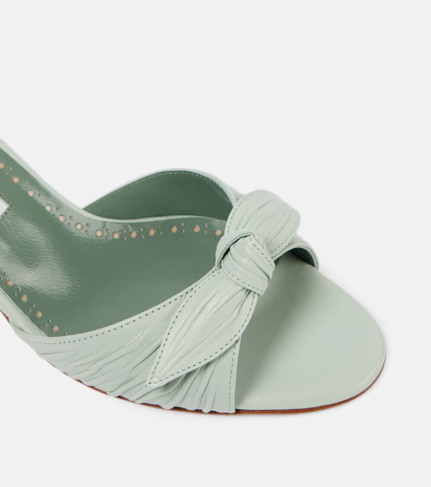 Manolo Blahnik Lolloso bow-detail leather mules